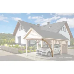 Weka Leimholzrundbogen für Einzelcarport 614/615 Leimholz Flach- und Satteldach