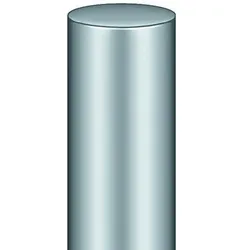 Magnetplatte, KCM 50 /H, abgerundet, edelstahl