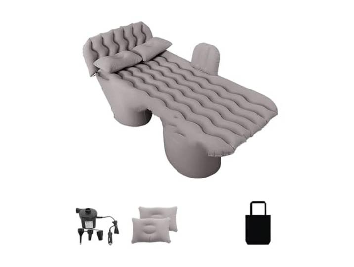 HDRTCBU Universelle aufblasbare Automatratze Luftkissenbett, Schlaf- und Ruhebett, SUV-Reisebett(Gray)
