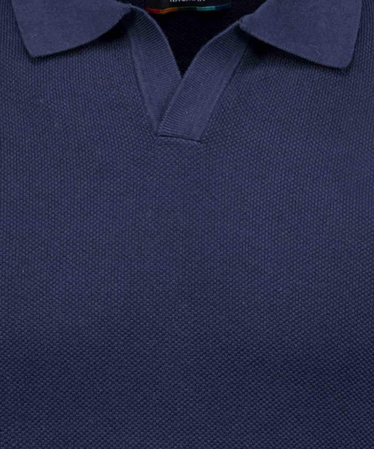 Rundhalspullover RAGMAN, Herren, Gr. 48, blau (marineblau), Feinstrick, 100% Baumwolle, Pullover Rundhalspullover marineblau 48