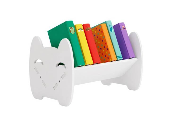 Relaxdays Étagère à livres enfant « Chat »