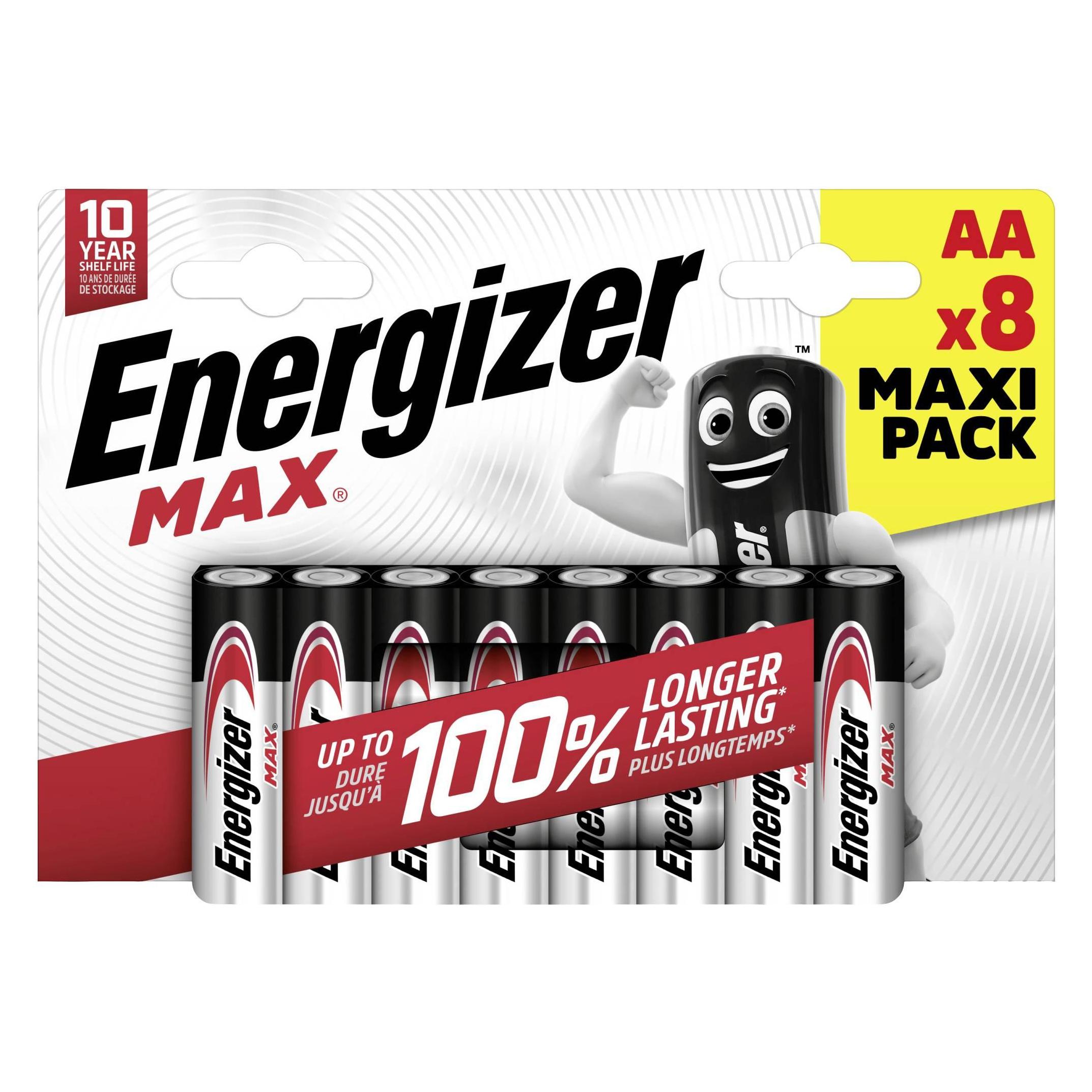 Energizer Max Alkaline Mignon (8 Stk., AA, 2700 mAh) (E300112400)