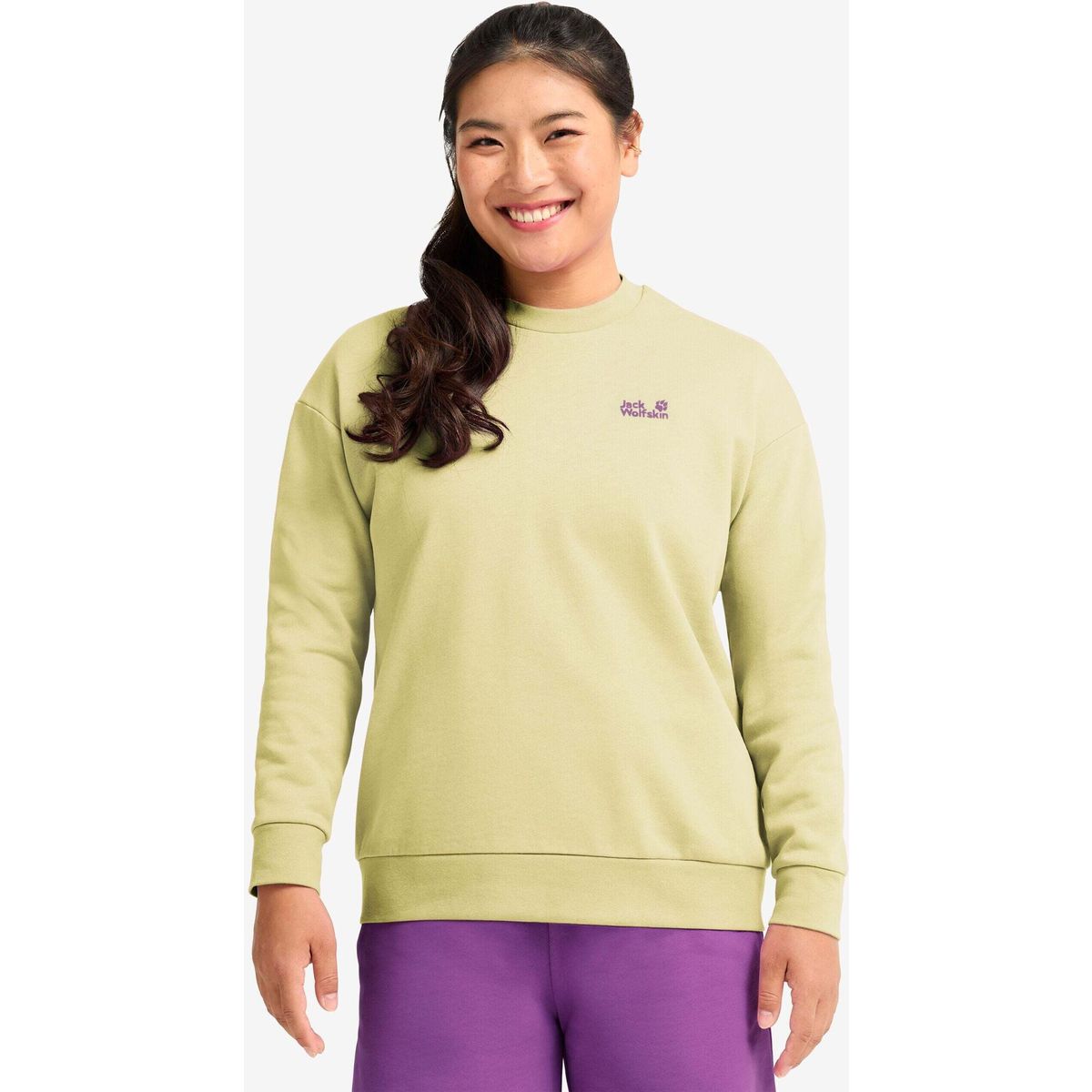 Jack Wolfskin Celebrate The PAW Crewneck W paw daisy (T0410) M A65903_T0410_A08