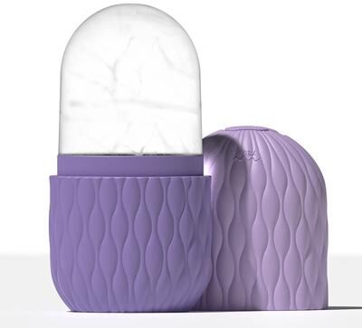 Uplift Essentials Ice Roller For Face And Eye Skin Care purple