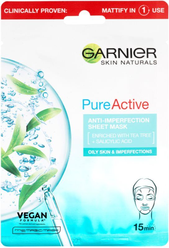 Garnier Pure Active Cleansing Sheet Mask 28 g