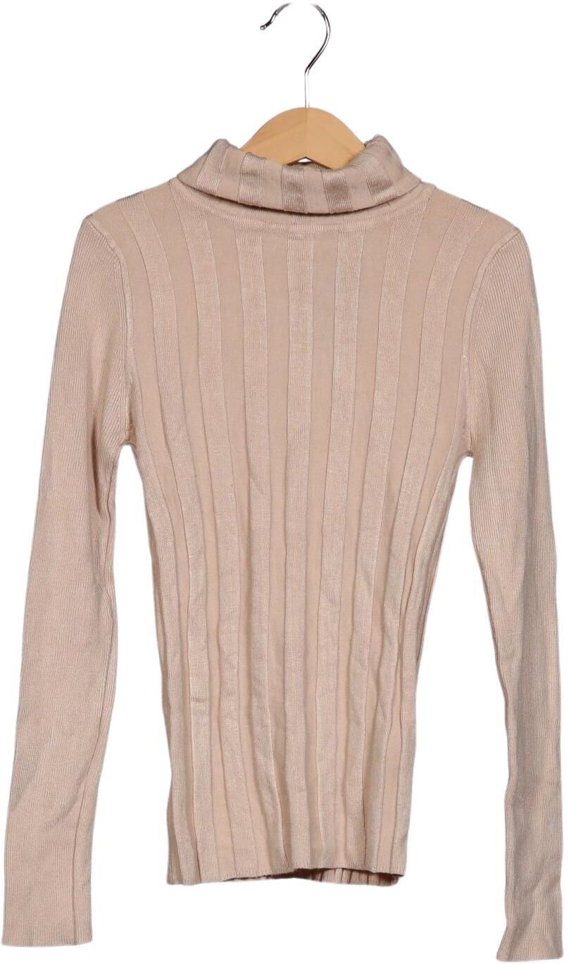 Topshop Damen Pullover, Beige, Gr. EU 36, Viskose / Synthetik - Second Hand