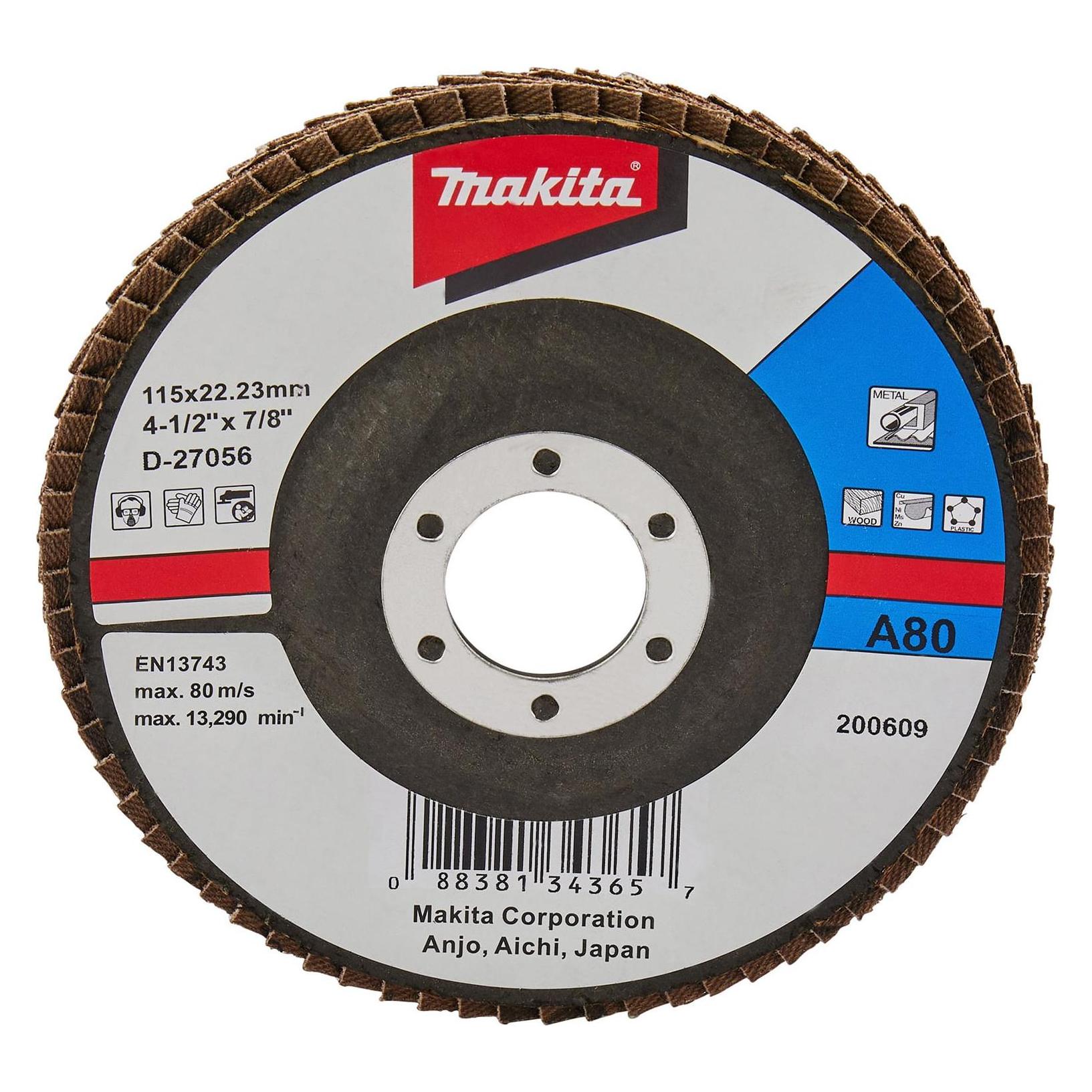 Makita Fächerschleifsch. 115mm A80 (80, A80) (D-27056)