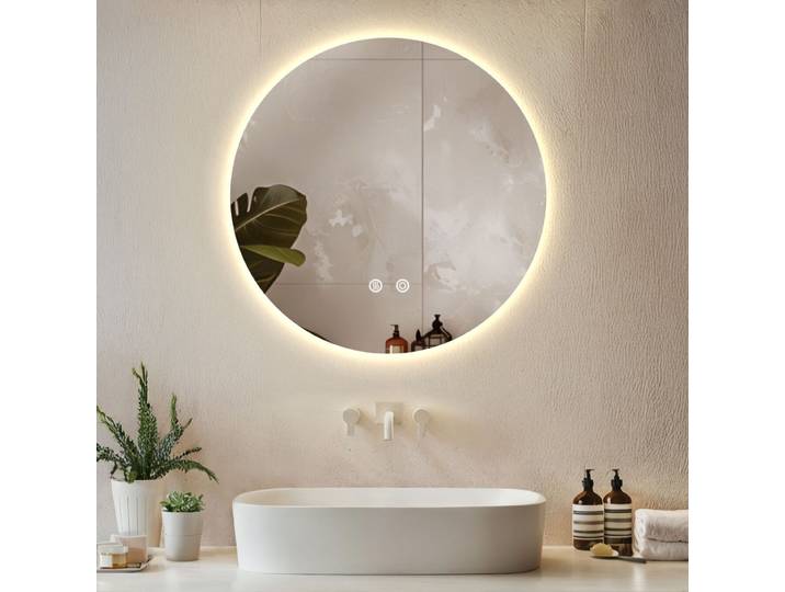 LED-Badezimmerspiegel Aurora, dimmbar, mit 3 Lichtfarben - 60 cm