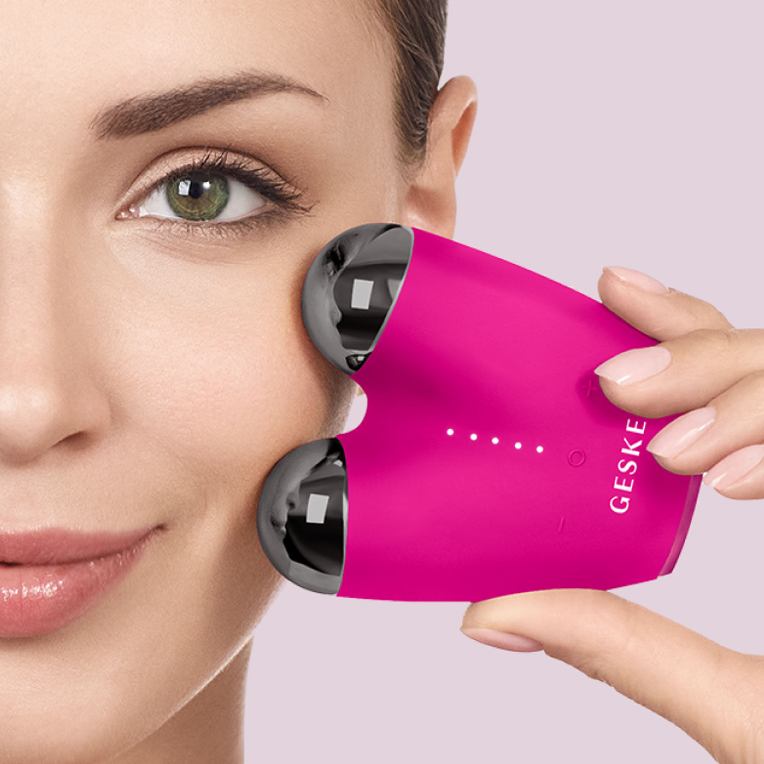 GESKE SmartAppGuided MicroCurrent Face-Lifter 6in1 Magenta