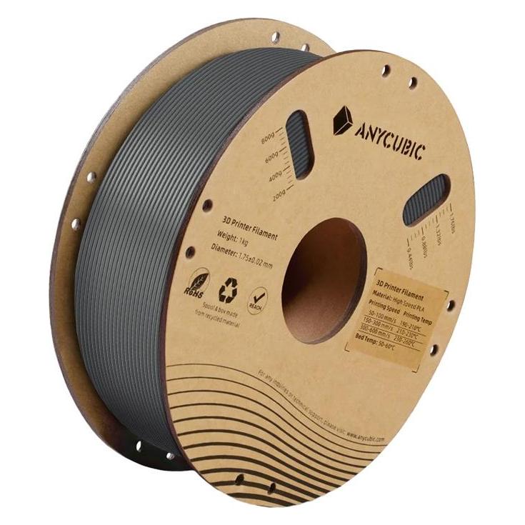 Anycubic Filament High Speed PLA 1 KG (Szary) (1000 g, 1.75 mm) (IPHHSGY-106)