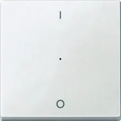 Merten System M Kontrollwippe, Schalter/Dimmer, polarweiß, matt, Kennzeichen 0/1
