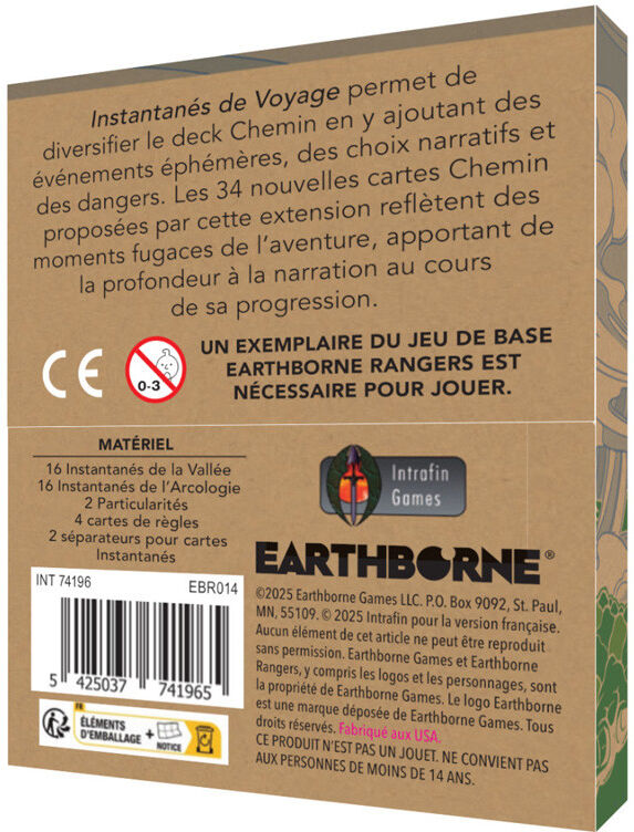 Intrafin Games Earthborne Rangers - Extension Instantanés de Voyage