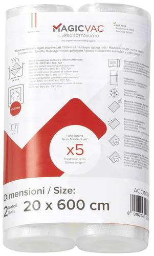 Magic Vac ACO1066 Folienersatzrolle (B x T) 20cm x 600cm