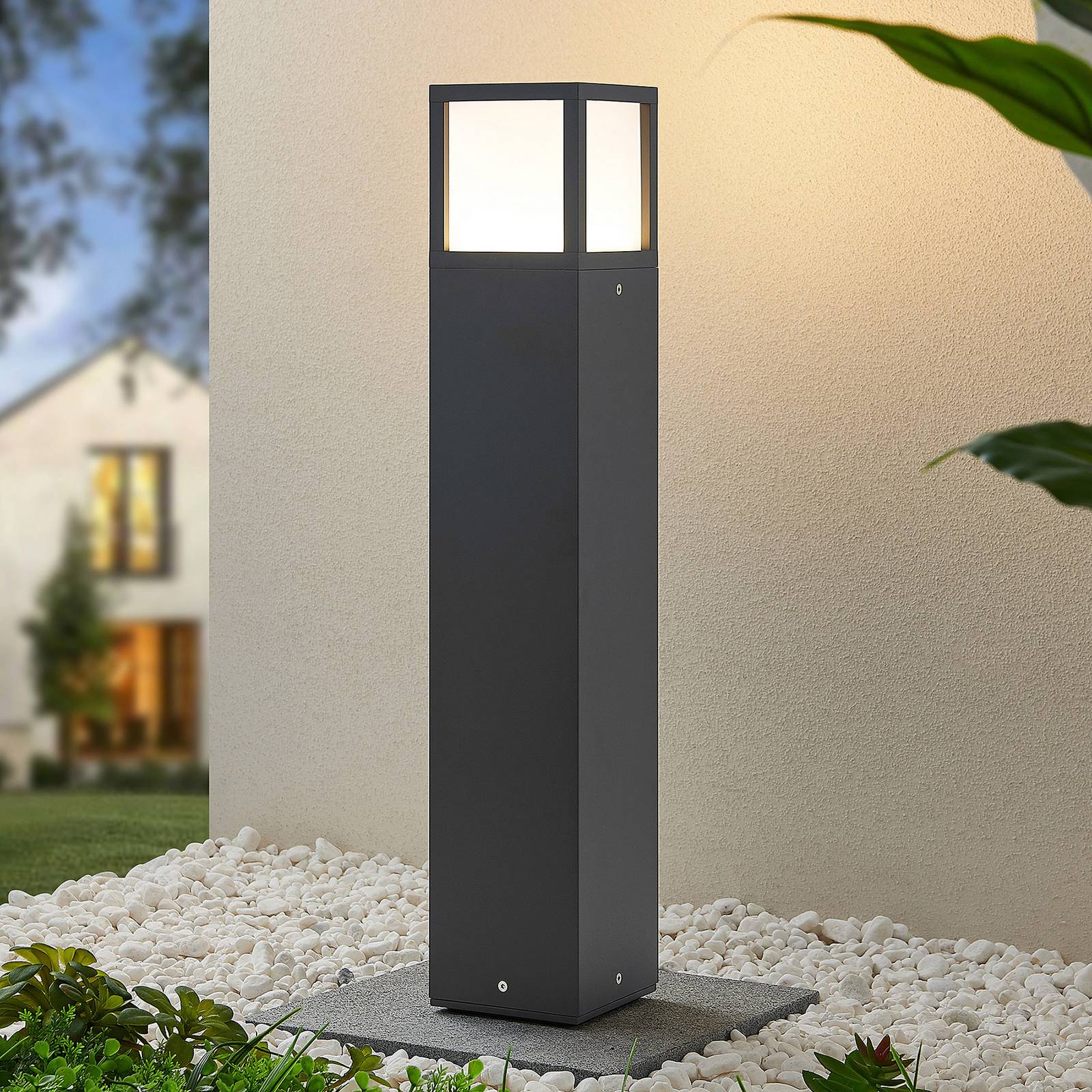 LED Pathway Light Dewari Lucande, Alu / grey / zinc, Aluminium, Modern, Outdoor lights