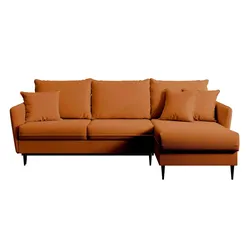 Selsey Ecksofa mit Schlaffunktion Volio ¦ kupfer ¦ Maße (cm): B: 223 H: 88