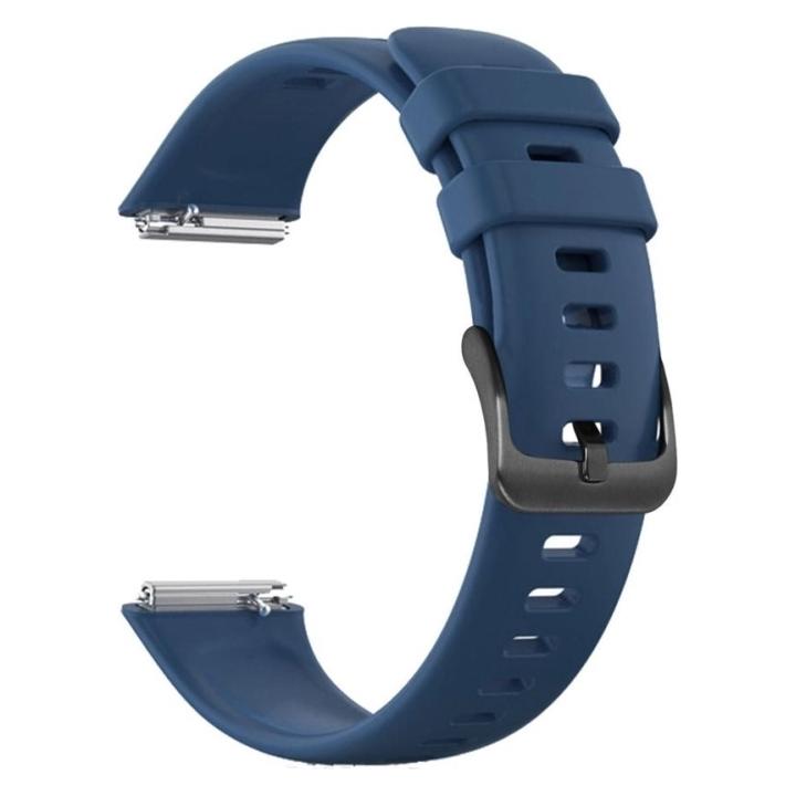 Fixed Silikonarmband Silikonarmband für Huawei Watch FIT2 blau (Silikon) (FIXSSTB-1055-BL)