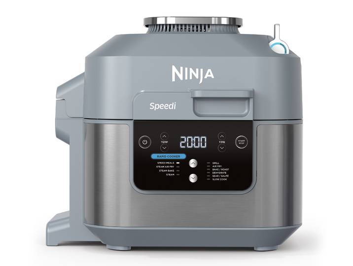 NINJA Heißluftfritteuse ON400EU Ninja Speedi Rapid Cooking System & Heißluftfritteuse , grau, B:27,9cm H:34,5cm T:33,8cm, Fritteusen, Air Fry, Grill, Backofen, Multikocher, Heißluftfritteuse