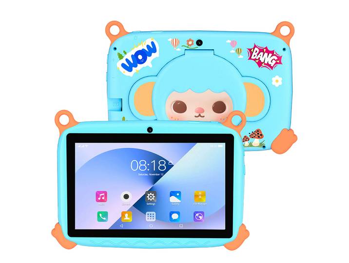 Tablettes pour enfants 7 pouces, nouvelle version, processeur quadricœur 5G, 4 Go de RAM, 64 Go de ROM, double caméra, tablette PC 4000 mAh, Android 13.0