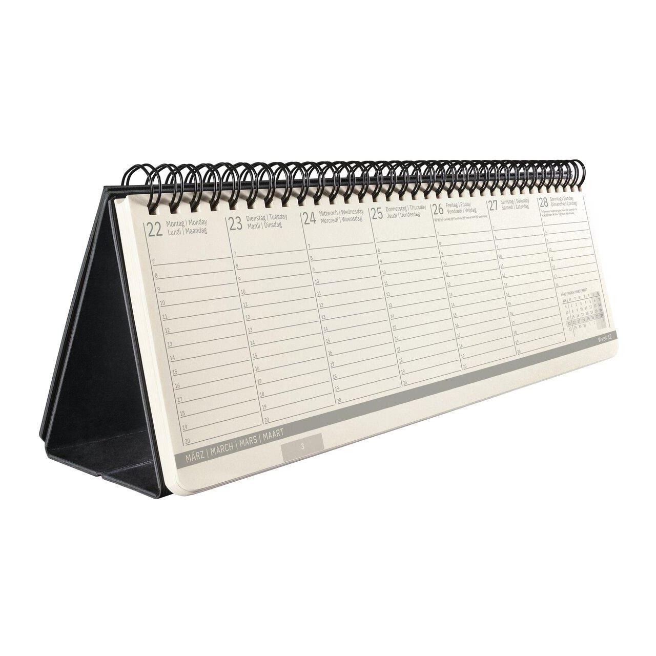 SIGEL Tischquerkalender Conceptum 2027 Hardcover schwarz 30x14,3cm 1 St.