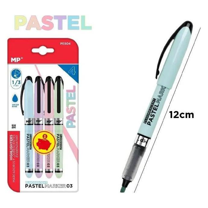 Main paper Pastell-Textmarker 1,0/3,0 mm 4 Stk (4x) (57528697)