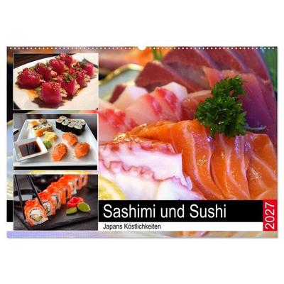 Sashimi und Sushi. Japans Köstlichkeiten (Wandkalender 2027 DIN A2 quer), CALVENDO Monatskalender