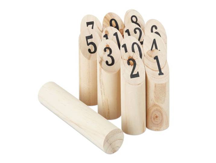 Relaxdays Kubb Wikingerspiel mit Tasche