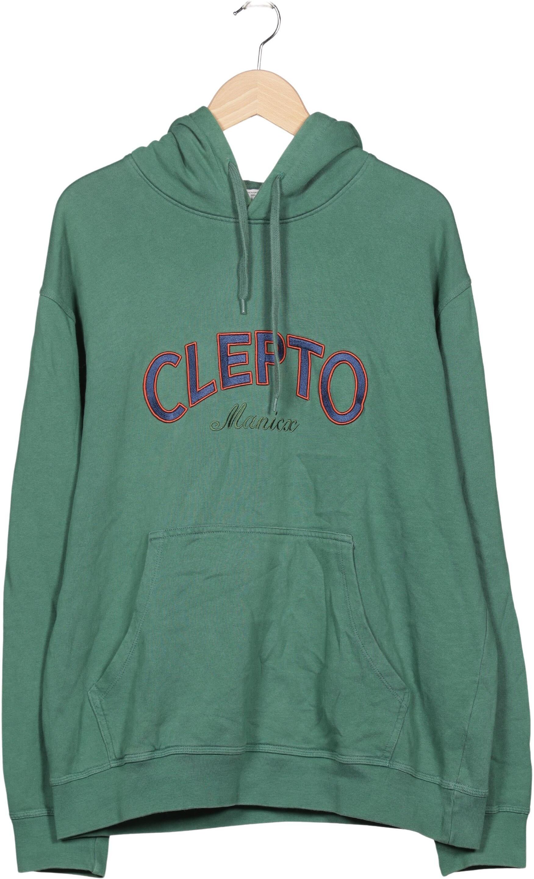 Cleptomanicx Herren Kapuzenpullover, Grün, Gr. M, Baumwolle - Second Hand