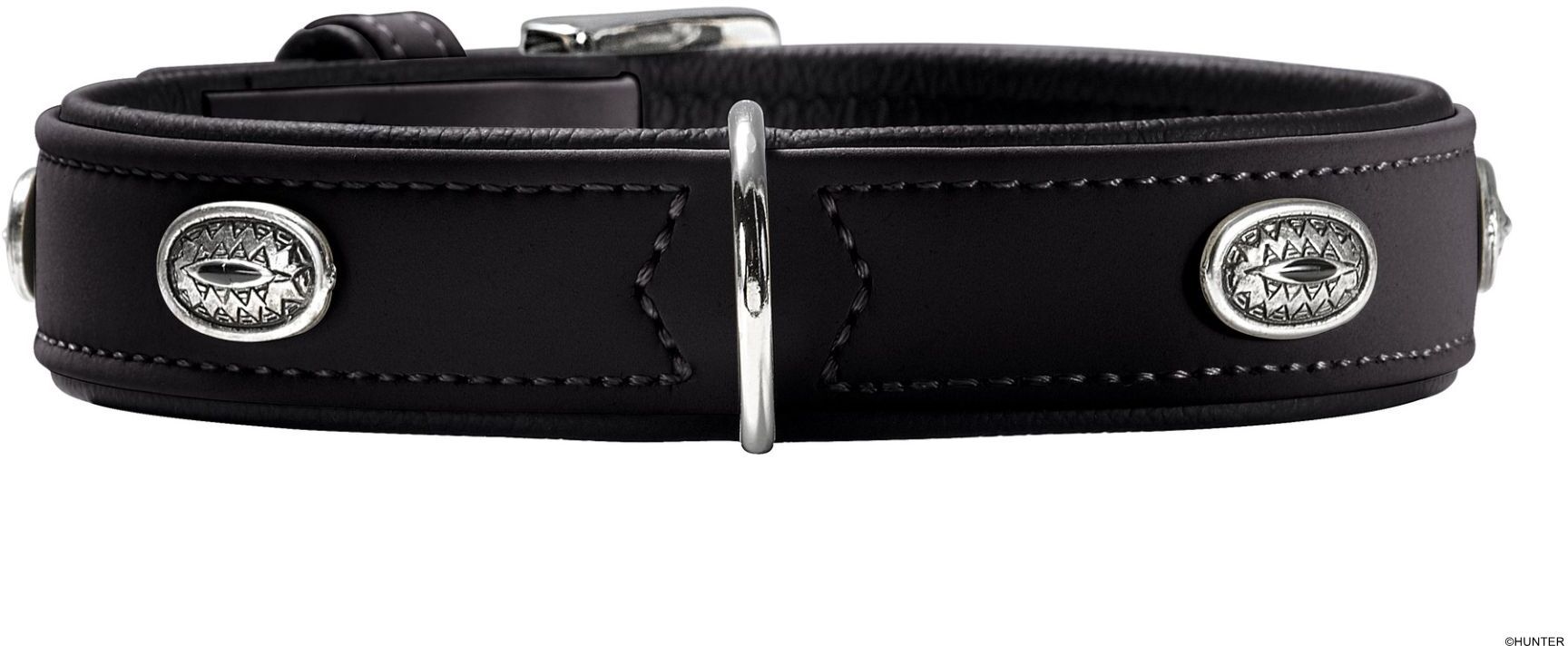 DOG SPORT HUNTER Halsband Softie Stone L (65), schwarz