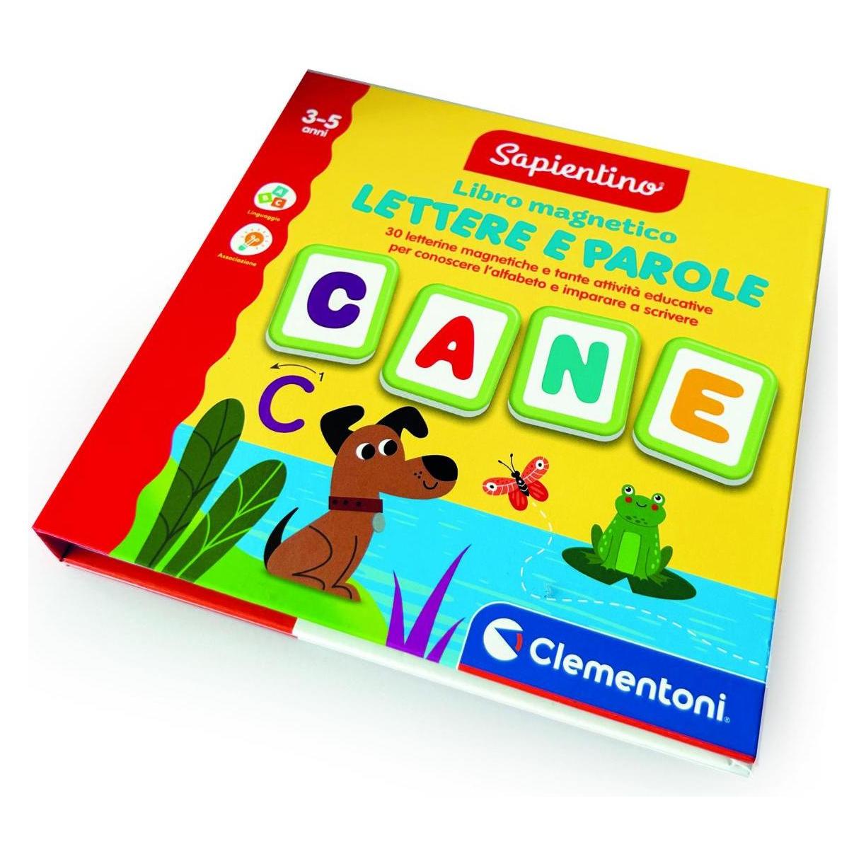 Clementoni Magnetisches Buch, Buchstaben und Wörter, Bildungsspiel (Deutsch) (59006784)