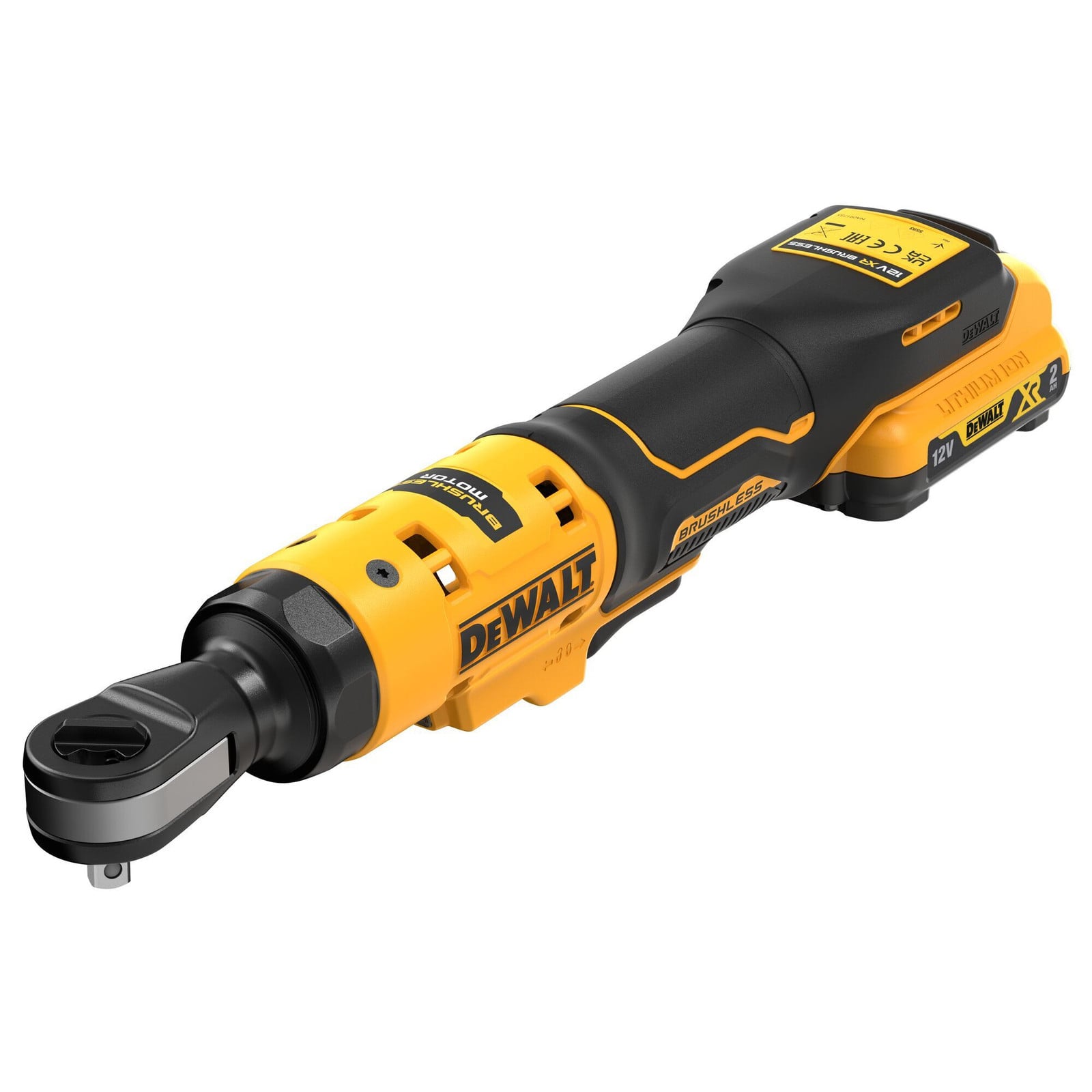 DeWalt ratelsleutel 12V, 54Nm, 1/4", 1x2,0Ah, model DCF504D1