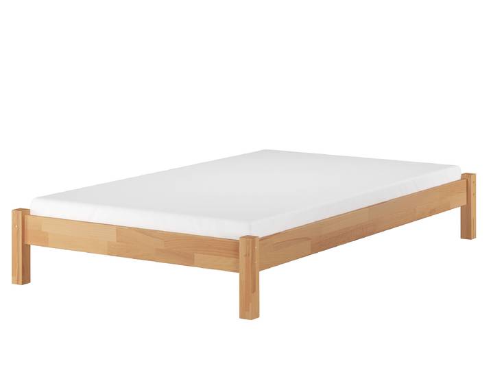 Schönes Einzelbett 120 x 220 cm in Buche Massiv in Überlänge