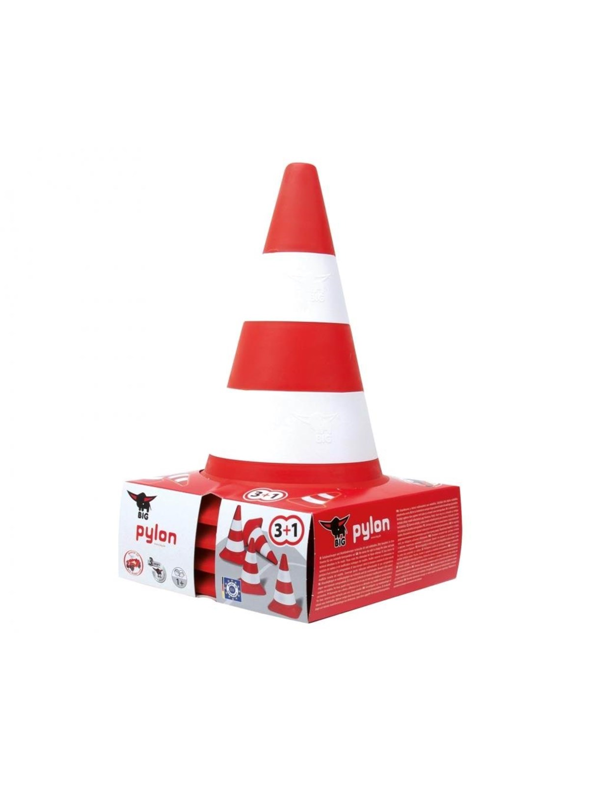 BIG Pylons, Set mit 4 Verkehrskegeln