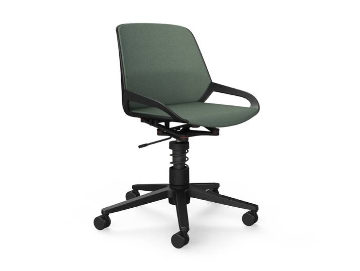 Office swivel chair Aeris Numo Task without armrests, Light green/Black, New, Ergonomic chair - ideal for flexible working