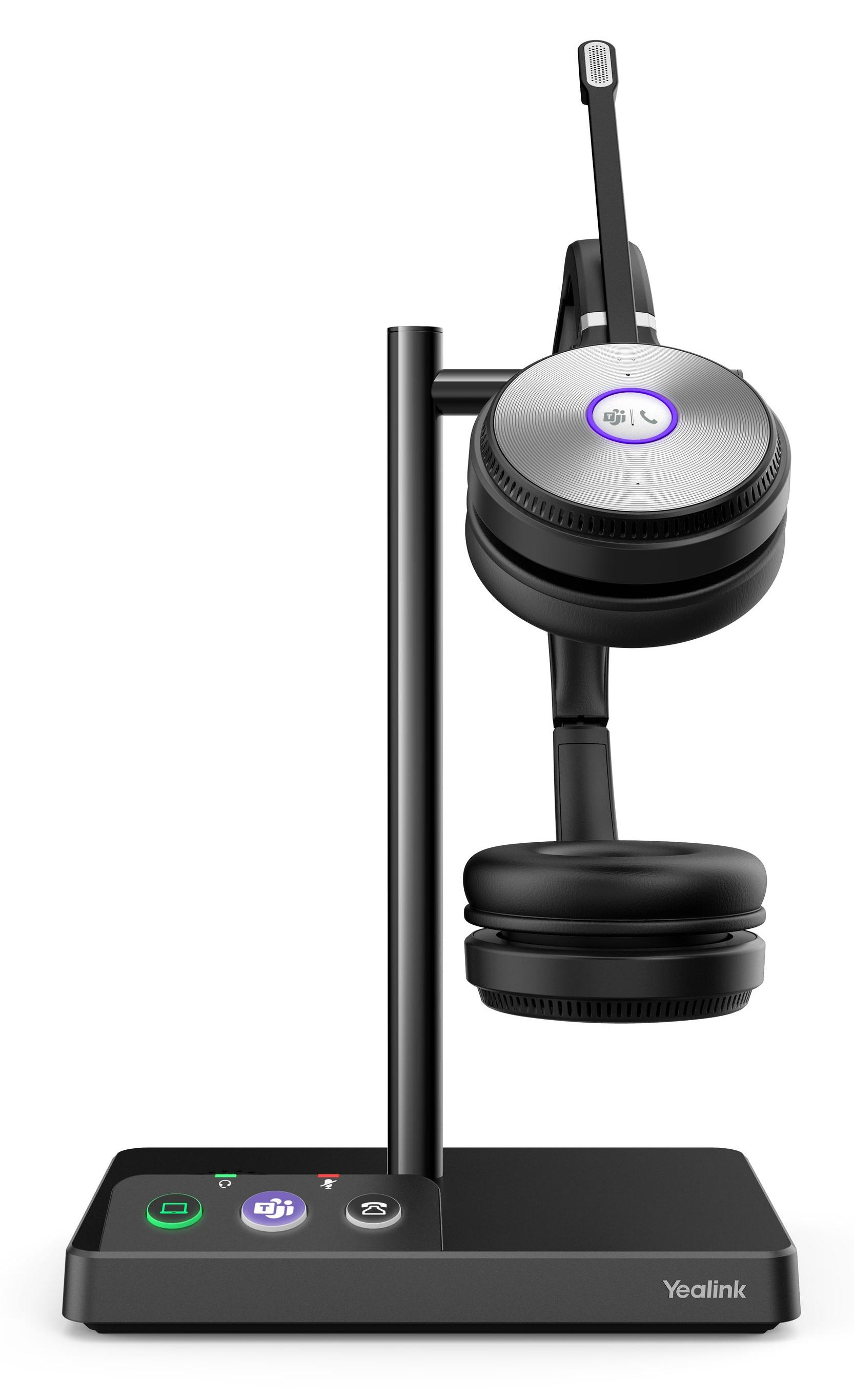 Yealink WH62 Dual UC Headset, Kabellos, Büro/Callcenter, 20 - 20000 Hz, 127 g, Kopfhörer, Schwarz