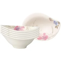 Villeroy & Boch, Serviergeschirr, Multipack Mariefleur Gris Serve & Salad Dipschälchen - 6 Stück