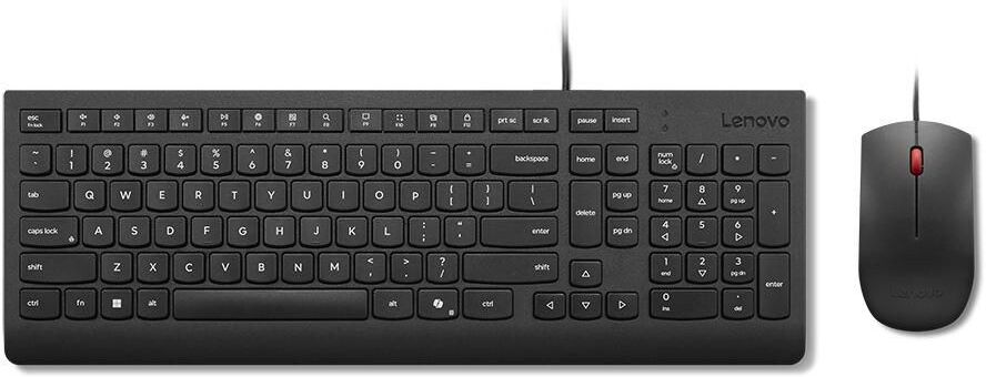 Lenovo Essential Wireless Keyboard and Mouse Combo - UK English, Black