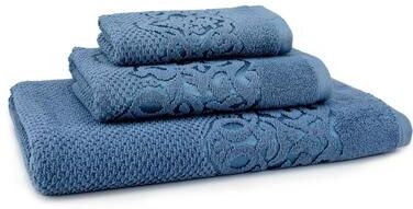 EastNBlue East'N Blue Galata Turkish Cotton Bath Towel Set (Set of 3) - (1 Bath Towel, 1 Hand Towel, 1 Washcloth)