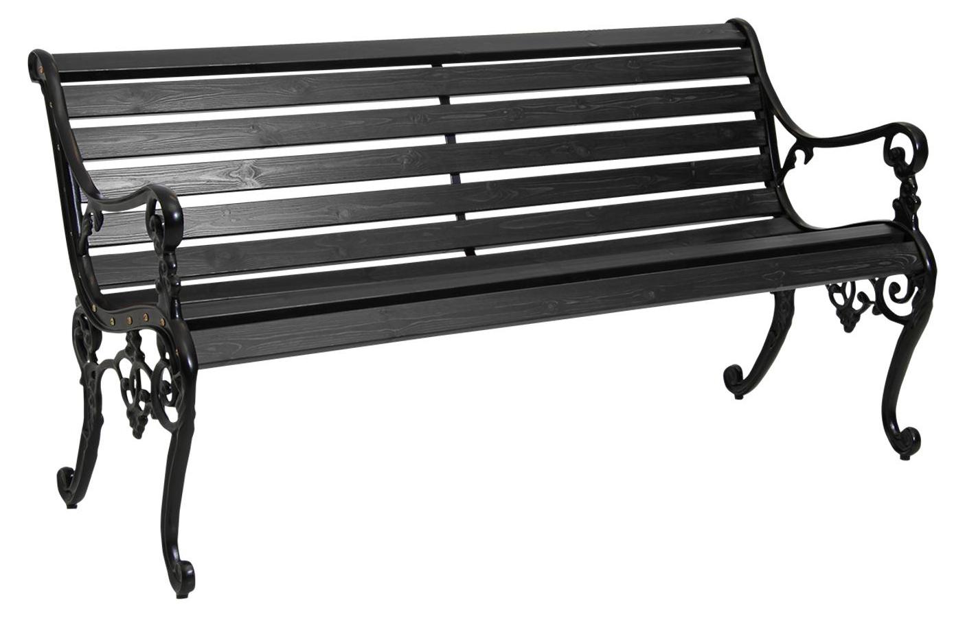 Bank Sandvik 153 x 80 x 63 cm Aluminium Kiefer Schwarz