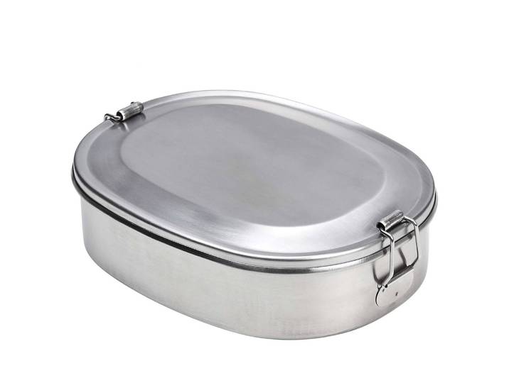 Boîte lunch inox 14 x 6 x 19cm Argenté/Argenté