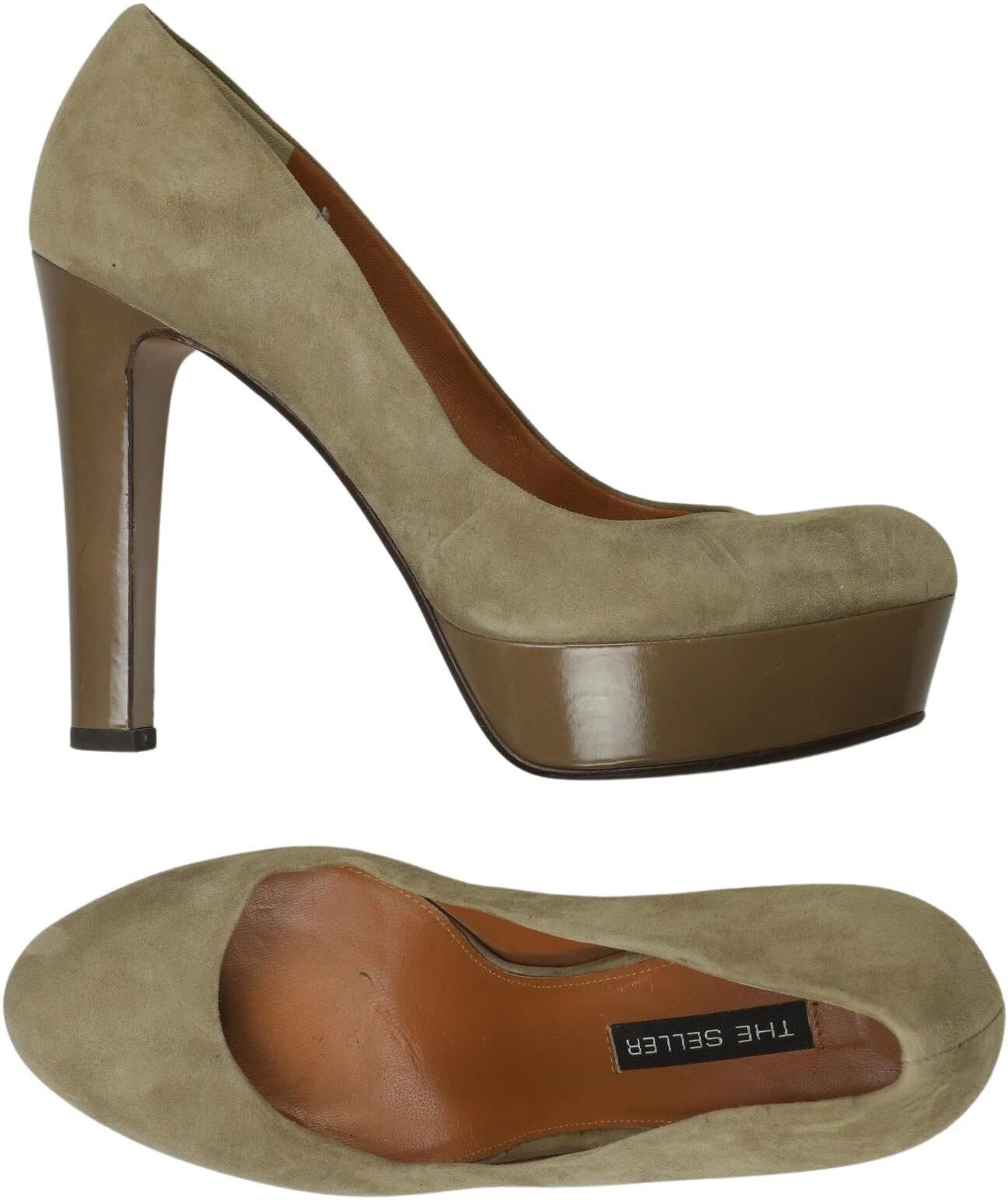 The Seller Damen Pumps, Beige, Gr. EU 39.5, Leder - Second Hand