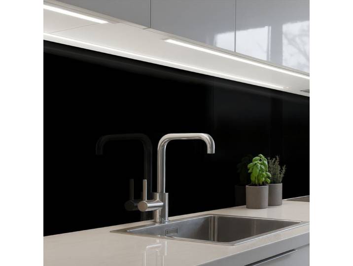 Crédence Décorative de Cuisine - Décoration Murale - Motif Noir 250x80 cm - KitchenYeah