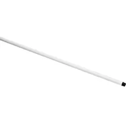 HACCP-Glasfaserstiel mit Gewinde 150cm, weiß - weiß