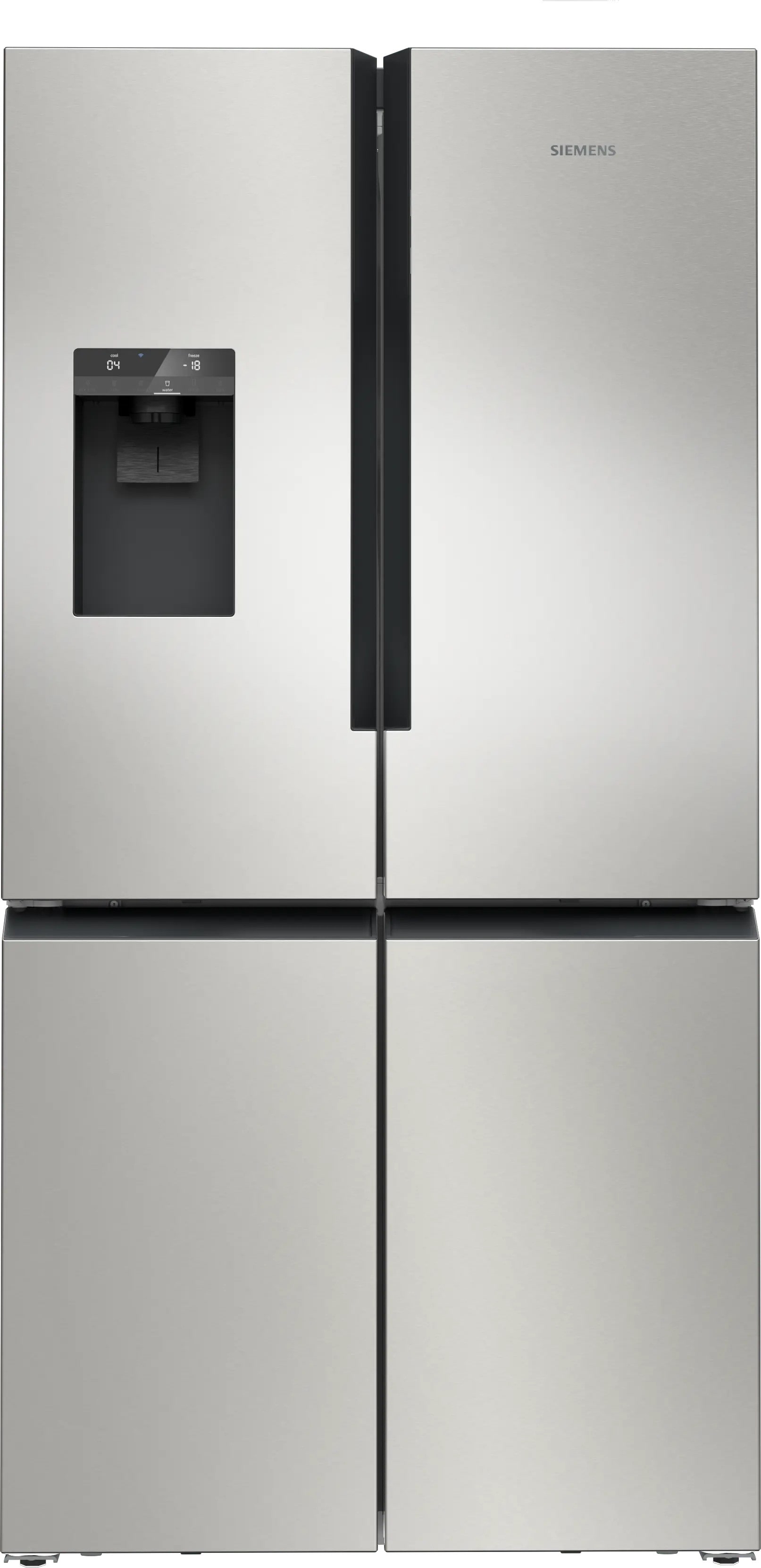 Siemens KF96DPPEA iQ700 Freistehende Kühl-Gefrier-Kombination Chrome
