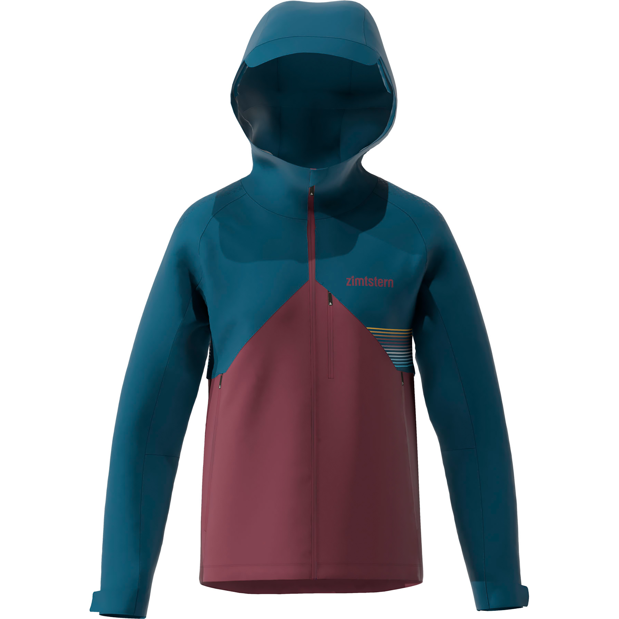 Zimtstern Evolz Herren Regenjacke blau Größe S Trekking Widerstandsfähig Wasserabweisend