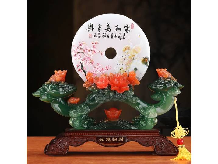 Lucky Ruyi Ping An – décoration pour salon, armoire à vin, décoration de la maison, ouverture et relocalisation d'entrée, cadeau