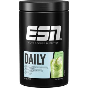 ESN Kollagen Daily All-in-One Formula, Apple-Cranberry, Pulver, mit Glutamin, Creatin & L-Leucin, hochdosiert, 480 g