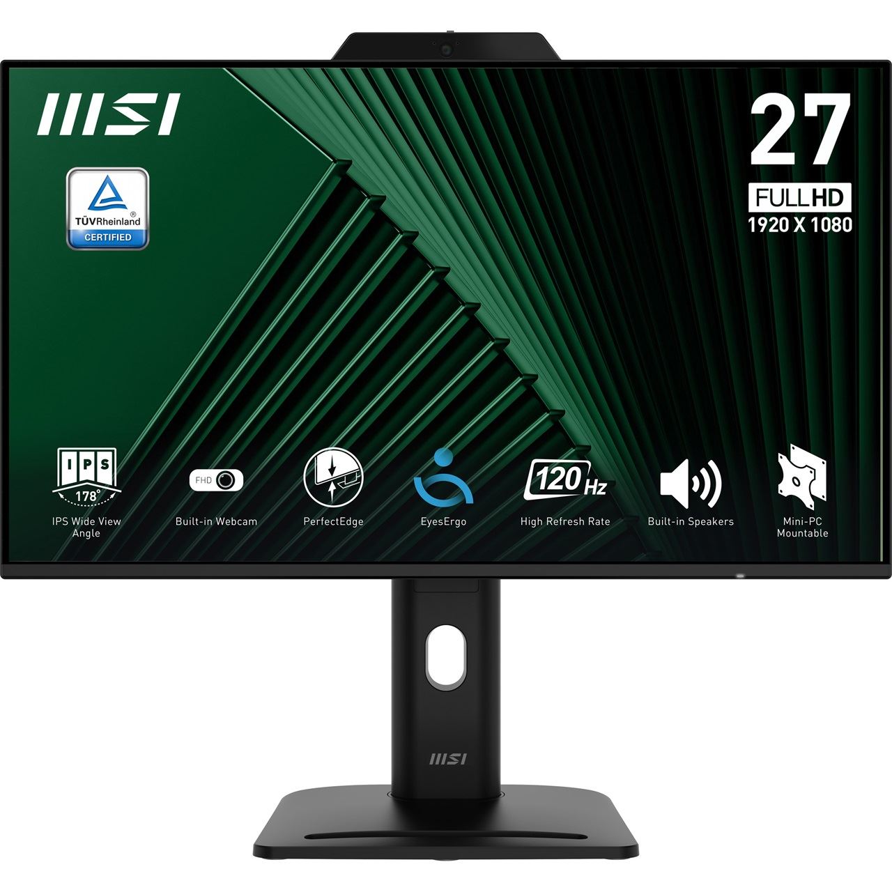 27" (68,58cm) MSI Pro MP272PMG schwarz 1920x1080 1x DisplayPort 1.2a / 1xHDMI 1.4b / VGA
