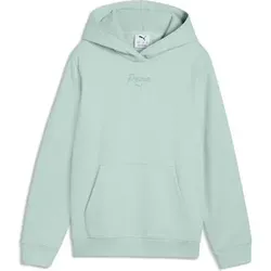 Puma Kinder Freizeit / Mode Sommer GJ Kapuzensweats Kapuzensweats lg.Arm Ki ESS SCRIPT Hoodie FL G, Größe 140 in Grün Grün