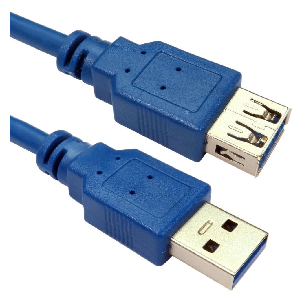 Cables Direct CDL 2mtr USB 3.0 A M - A F Blue (2 m) (99CDL3-822BL)