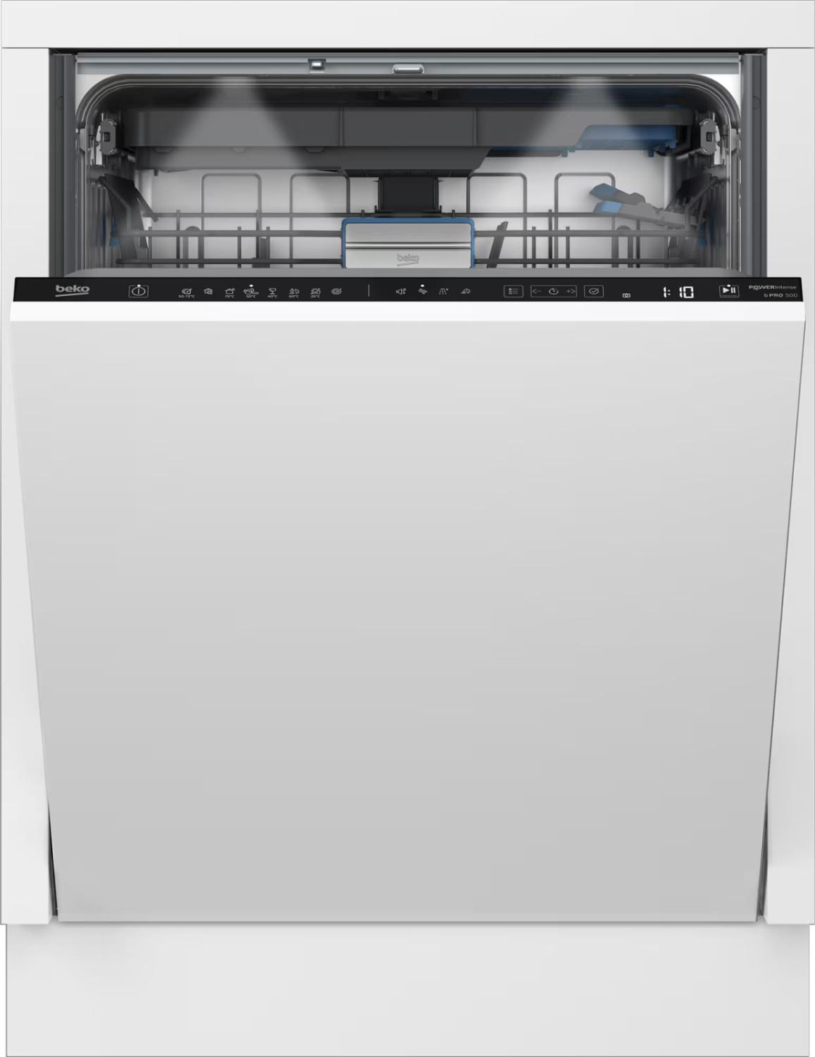 Beko BDIN38552P, Voll integriert, Standardgröße (60 cm), Schwarz, Touchsteuerung, LED, 2 Korb/Körbe